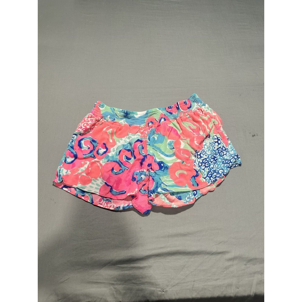 Lilly Pulitzer 'Kat Shorts' in 'Coral Reef' - Rayon Pull On Beach Shorts‎  M